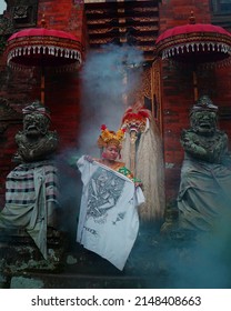 Denpasar, Indonesia, 02-06-2022, Balinese Dancer Dancing The Legong Dance                            