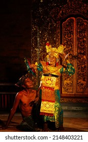 Denpasar, Indonesia, 02-06-2022, Old Balinese Dancer Dancing The Legong Dance                               