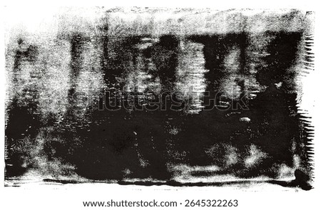 Dense black ink forms a rough, grungy, distressed letterpress print. It has an isolated, transparent background. This evokes a printing press, feeling handcrafted and entirely handmade.
