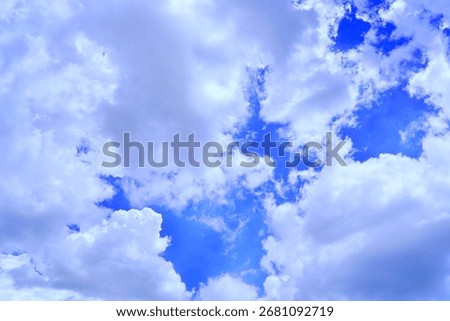 Dense clouds drifting across the sky                               