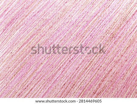 A dense full-frame macro texture of diagonal hatching and cross-hatching in pink and brown pencil.


