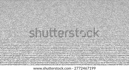 A dense, intricate array of hand-sketched binary symbols and mathematical notations. This asset visualizes the intersection of human creativity and technical logic through a textured, organic digital landscape. Perspective.