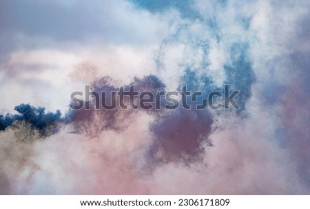 Dense multicolour colourful background from smoke. Pink red, blue and white.. Minimal abstract background for presentation.