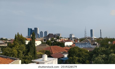 Densely populated settlements in urban areas and high-rise buildings.  - Powered by Shutterstock