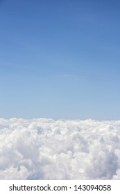 density group of cloud under blue sky