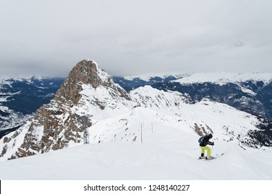 The Dent De Burgin Is  A Peak In The Skiing Domain Of Méribel, France.