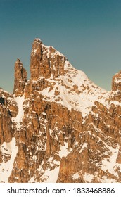 The Dent De Burgin Is  A Peak In The Skiing Domain Of Méribel, France.