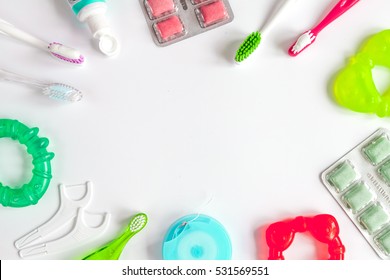 Dental Care Toothbrush On White Background