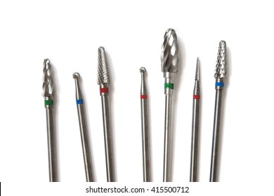 Dental equipment, Carbide burs on white background. - Powered by Shutterstock