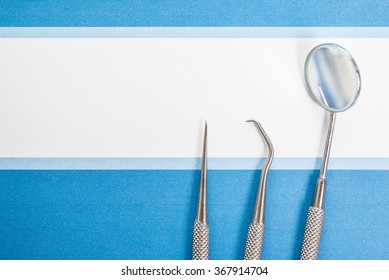 Dental Tools, Dentist And Dental Care Concept