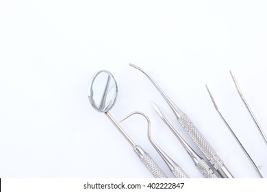 Dental Tools On White Background