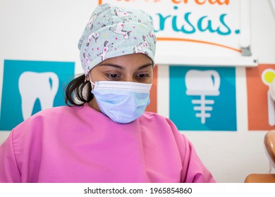 A Dentis Girl In Her Office