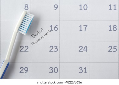 Dentist Appointment In Calendar Planner For Reminder