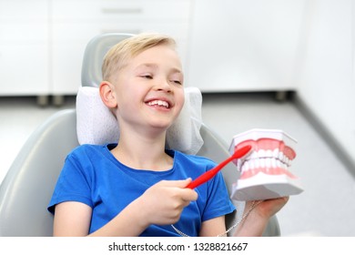 Dentistry, A Joyful Child In A Dental Chair