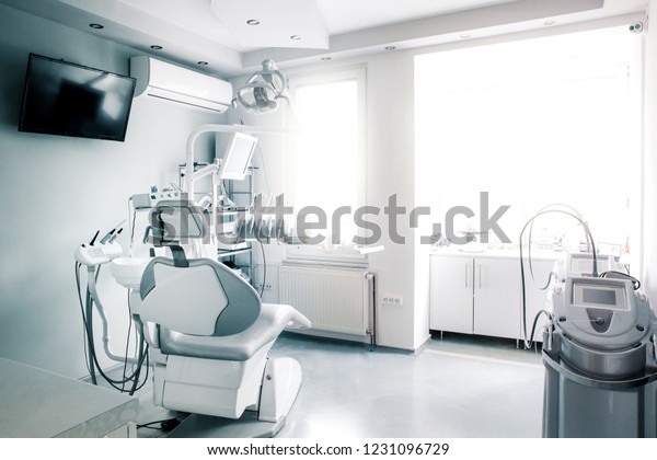 Dentists Chair Modern Well Lit Ambient Stock Photo Edit Now