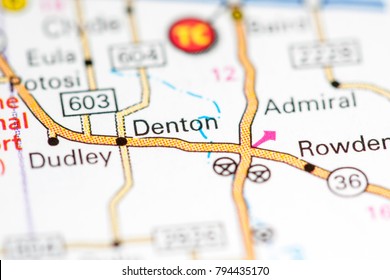 Denton Texas Usa On Map Stock Photo 794435170 | Shutterstock