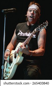 DENVER 	AUGUST 13:		 George Thorogood August 13, 2002 At The Comfort Dental Amphitheater In Denver, CO.