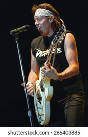 DENVER 	AUGUST 13:		 George Thorogood August 13, 2002 At The Comfort Dental Amphitheater In Denver, CO.