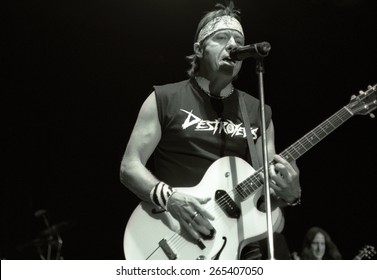 DENVER	   AUGUST 13:		George Thorogood Performs August 13, 2002 At The Comfort Dental Amphitheater In Denver, CO.