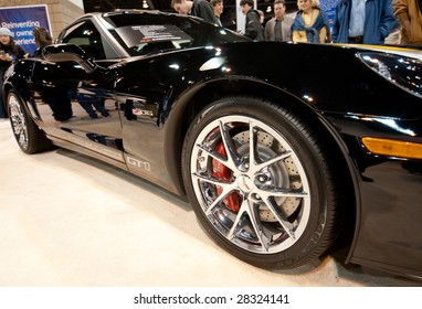 DENVER, CO - APRIL 5: This Corvette GT Convertible  Is One Of Several High End Sports Cars Featured At The Denver Auto Show April 5, 2009 In Denver, CO.