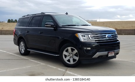 Denver, Colorado - April 28, 2019: 2018 Ford Expedition Max