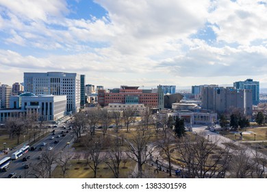 Denver Colorado Civic Center Park Downtown City Scene