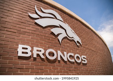 Denver, Colorado - June 9, 2021: NFL Denver Broncos Logo