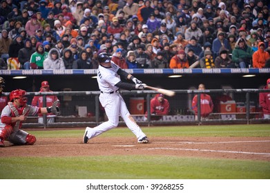 DENVER, COLORADO - OCTOBER 11: Troy Tulowitzki Connects In Game 3 Of The Colorado Rockies, Philadelphia Phillies National League Division Series On October 11, 2009 In Denver Colorado.