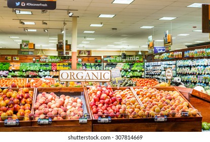 Denver, Colorado, USA-August 19, 2015. Fresh Produce At The Local Grocery Store.