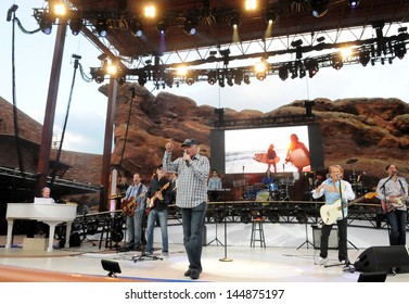 DENVER 	JULY 09:		The Beach Boys Perform In Concert July 09, 2012 At Red Rocks Amphitheater In Denver, CO.