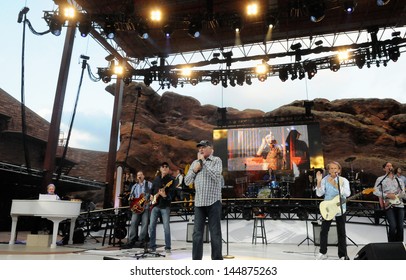 DENVER 	JULY 09:		The Beach Boys Perform In Concert July 09, 2012 At Red Rocks Amphitheater In Denver, CO.