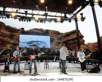 DENVER          JULY 09:		The Beach Boys perform in concert July 09, 2012 at Red Rocks Amphitheater in Denver, CO.