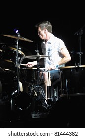 DENVER	JULY 18:		Percussionist Matt Cameron of the Heavy Metal band Soundgarden performs in concert July 18, 2011 at Red Rocks Amphitheater in Denver, CO.