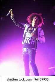 DENVER	MARCH 27:		Rapper RedFoo Of LMFAO Performs In Concert March 27, 2010 At The Pepsi Center In Denver, CO.