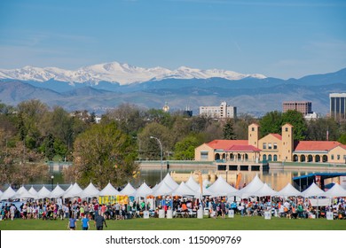 Denver, MAY 6: Aerial View Of Walk MS 2017 Marathon On MAY 6, 2017 At Denver, Colorado