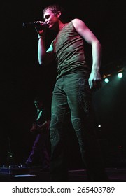 DENVER	NOVEMBER 02:	Brad Arnold Of 3 Doors Down Performs November 2, 2000 At Fillmore Auditorium In Denver, CO.