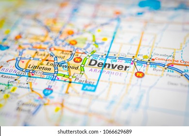 Denver on USA map