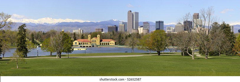 Denver Skyline from City Park. Spring 2010.