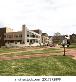 Denver University Campus Courtyard Walkway - Powered by Shutterstock