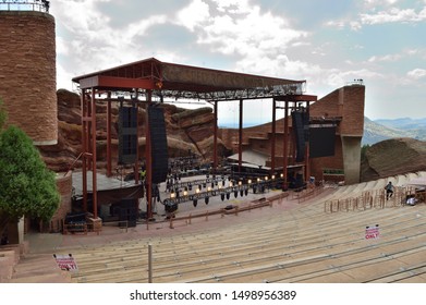 Denver, USA On August 19, 2019 : Red Rock Amphitheater.