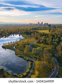 Denver Washington Park At Golden Hour