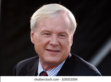 DENVER-AUG. 24:MSNBC TV Pundit Chris Matthews Speaks During A Live Broadcast From The Democratic National Convention On August 24, 2008.