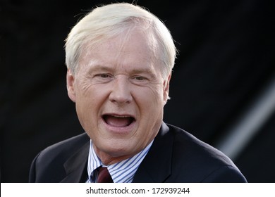 DENVER-AUG. 24:MSNBC TV Pundit Chris Matthews Speaks During A Live Broadcast From The Democratic National Convention On August 24, 2008.