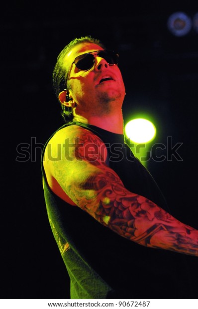 Denveroctober 05vocalist M Shadows Heavy Metal Stock Image