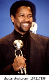 Denzel Washington With His NAACP Image Award, Circa March, 2000