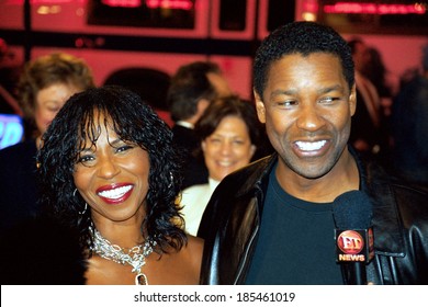 Denzel Washington And Wife Paulette At Premiere Of OUT OF TIME, 9/29/2003