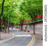 Deoksugung Doldamgil: A Romantic Stroll in the Heart of Seoul
This image captures the essence of Deoksugung Doldamgil, a romantic walkway nestled amidst the stone walls of Deoksugung Palace.