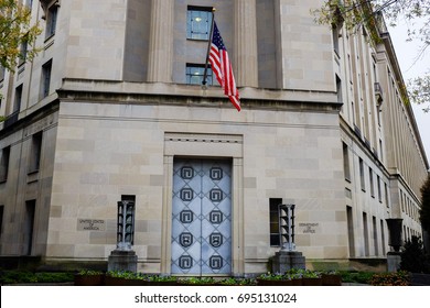 Department Of Justice Building In Washington DC United States 