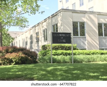 Department Of State Sign And Building