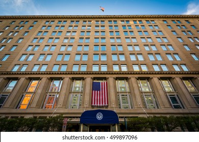 The Department of Veterans Affairs Building, in Washington, DC. - Shutterstock ID 499897096